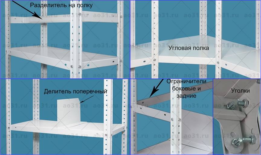 Боковой ограничитель для полки