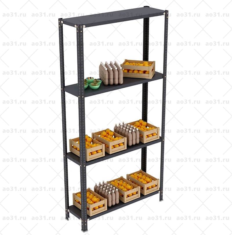 Стеллаж MS Standart Black 2000x1000x300/4