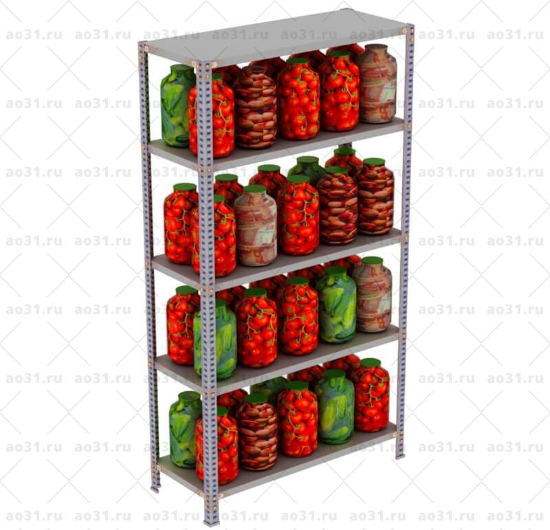 Стеллаж MS Standart 1850х1000х400/5